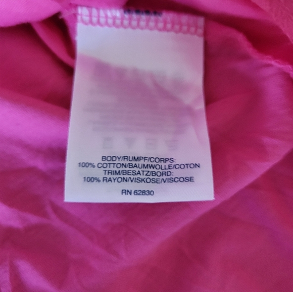 NEW Lands' End Vibrant Pink V-Neck Tank Top - Picture 4 of 4